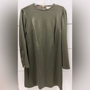MICHAEL by Michael Kors Sheath Dress - Olive Green: Size Petite Large